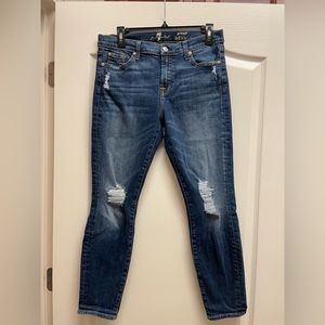 7 for all mankind skinny ankle jeans